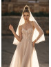 Pearl Beaded Tulle Sweet Wedding Dress